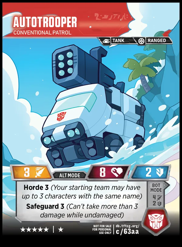 Autotrooper // Conventional Patrol alt mode