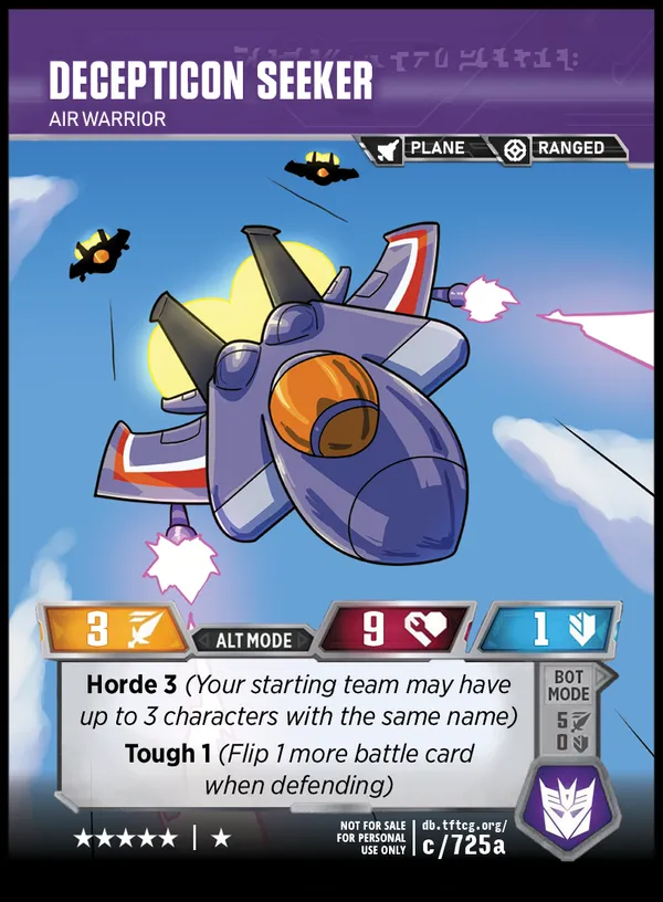 Decepticon Seeker // Air Warrior alt mode