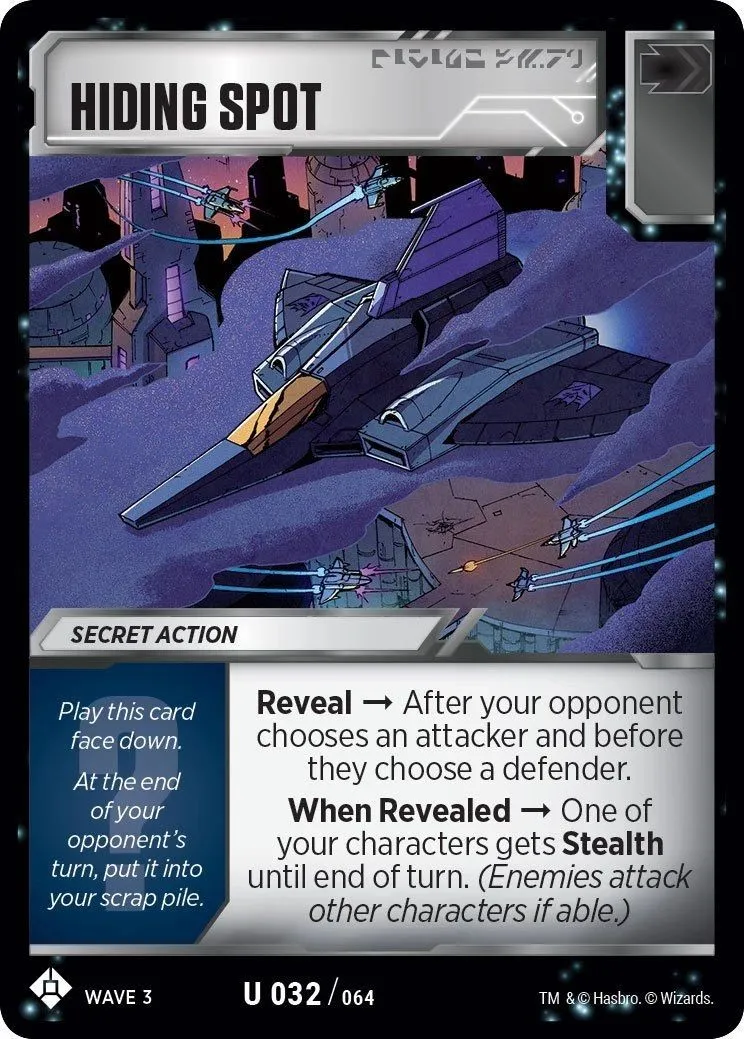 Skywarp quickly realized the easiest way to win in a Battle Royale game was to hide -- earning him the ire of his friends and the anger of his opponents.