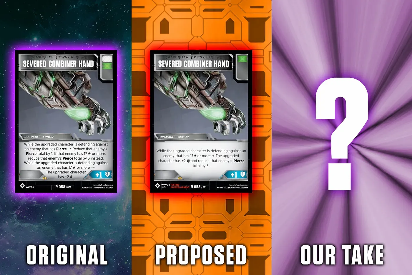 What's our take on Severed Combiner Hand?