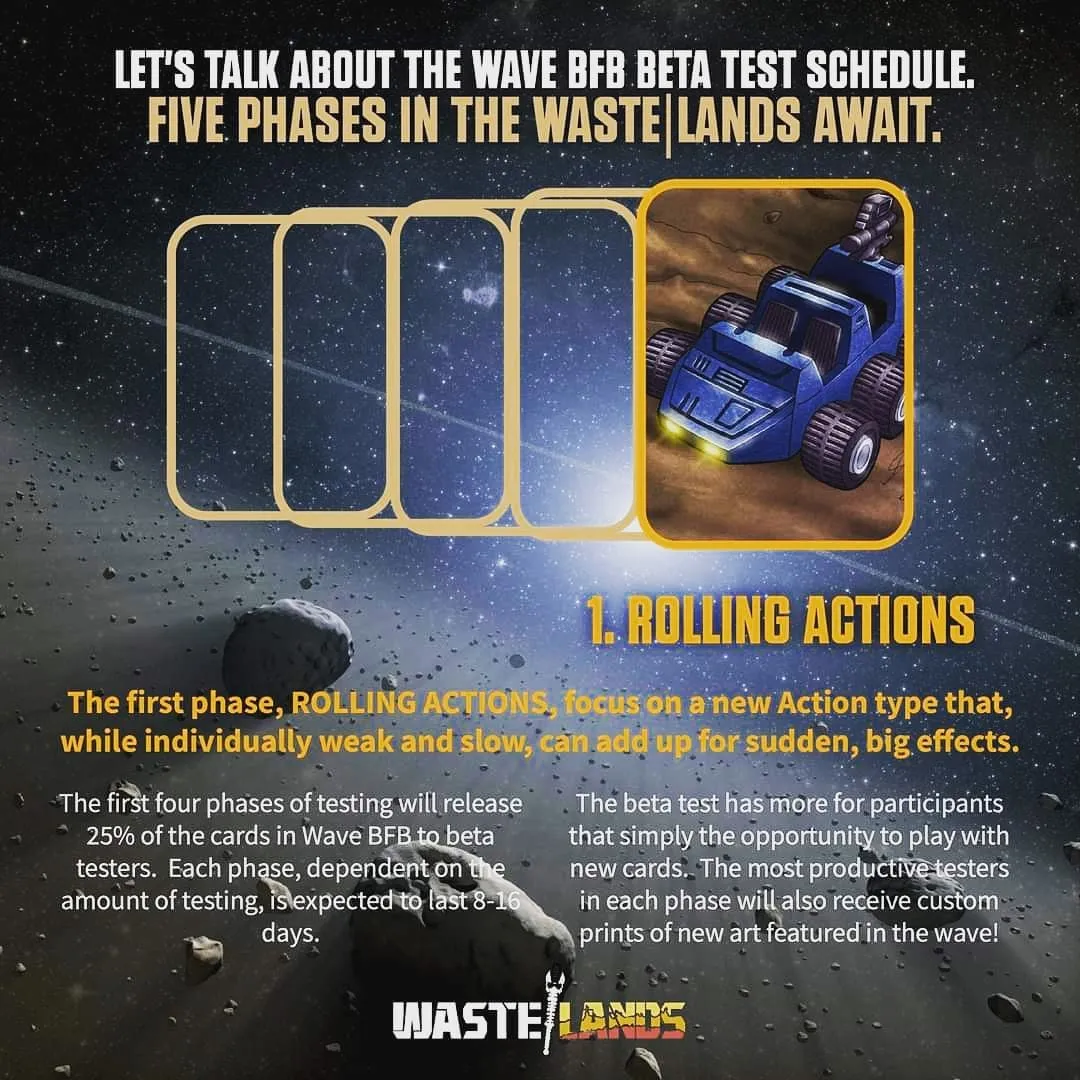 Let's talk about the Wave BFB Beta Test schedule.