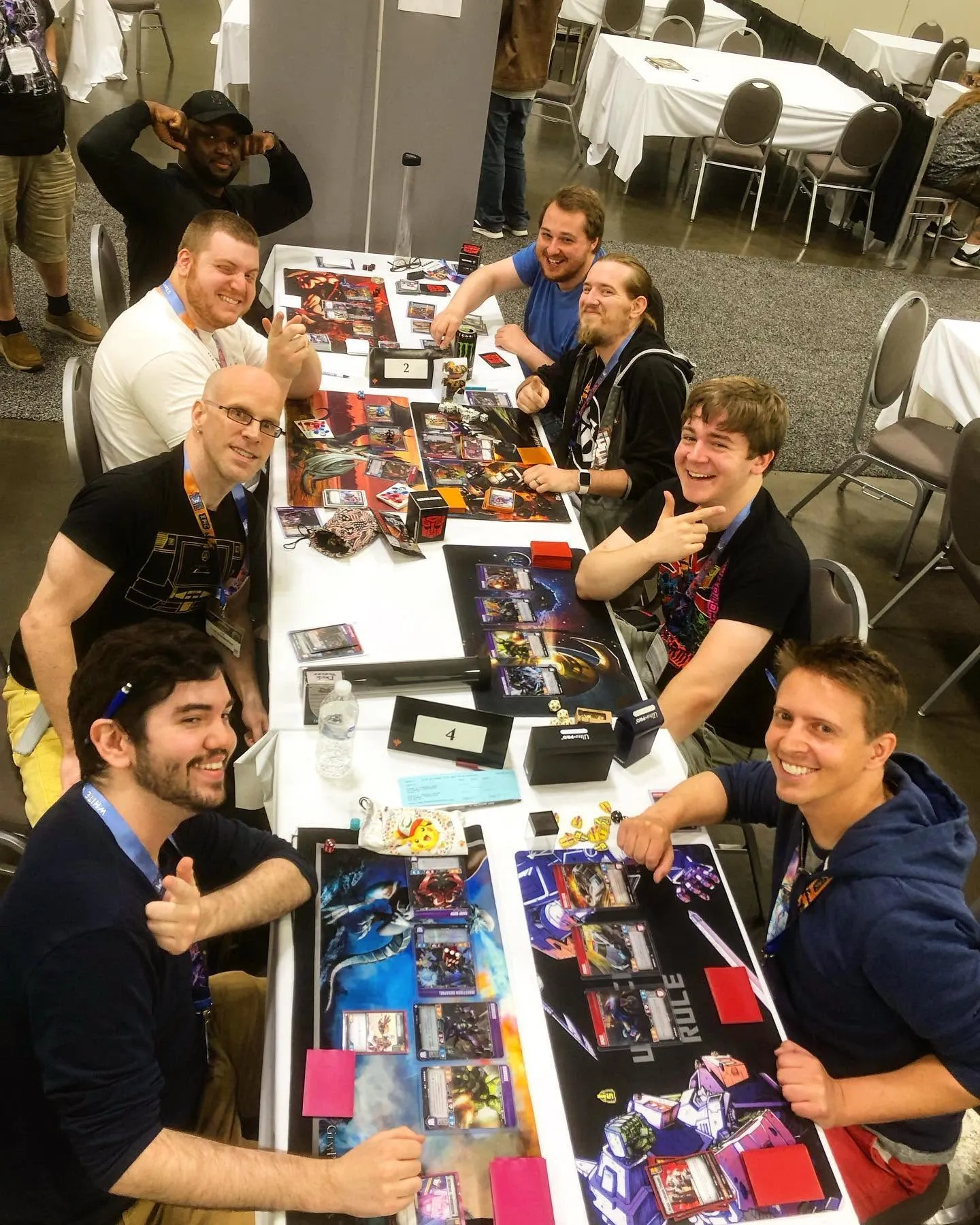 Our intrepid Top 8 players!