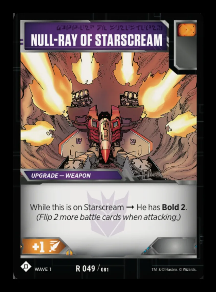 Null-Ray of Starscream