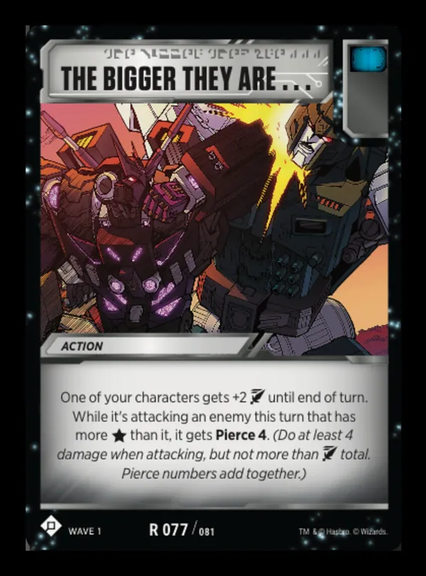 The Bigger They Are...