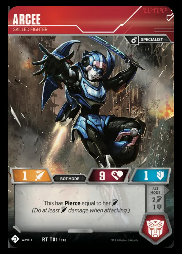 Arcee // Skilled Fighter bot mode