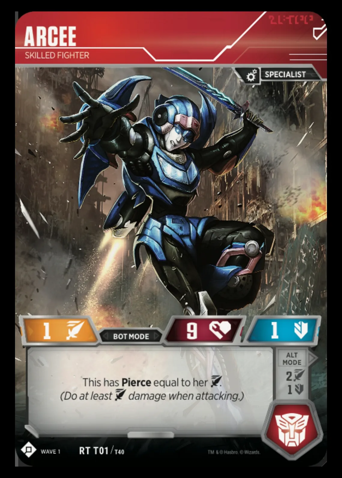 Arcee // Skilled Fighter bot mode