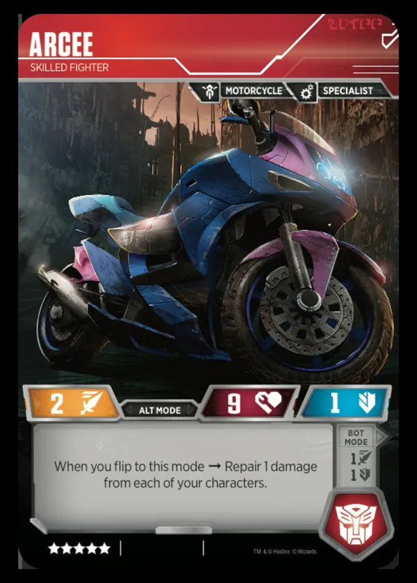 Arcee // Skilled Fighter alt mode
