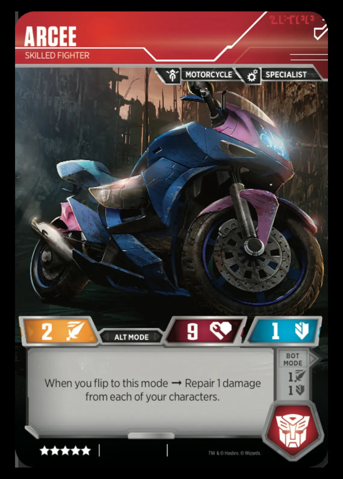 Arcee // Skilled Fighter alt mode