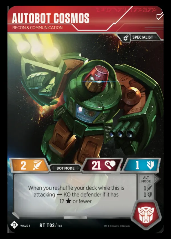 Autobot Cosmos // Recon & Communication bot mode