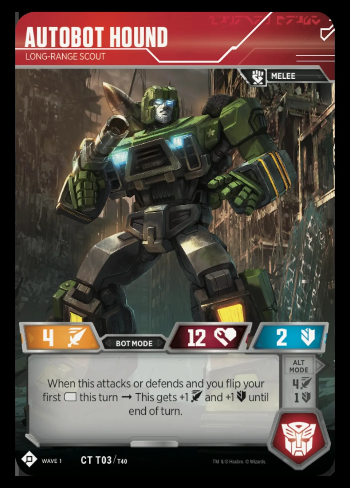 Autobot Hound // Long-Range Scout bot mode