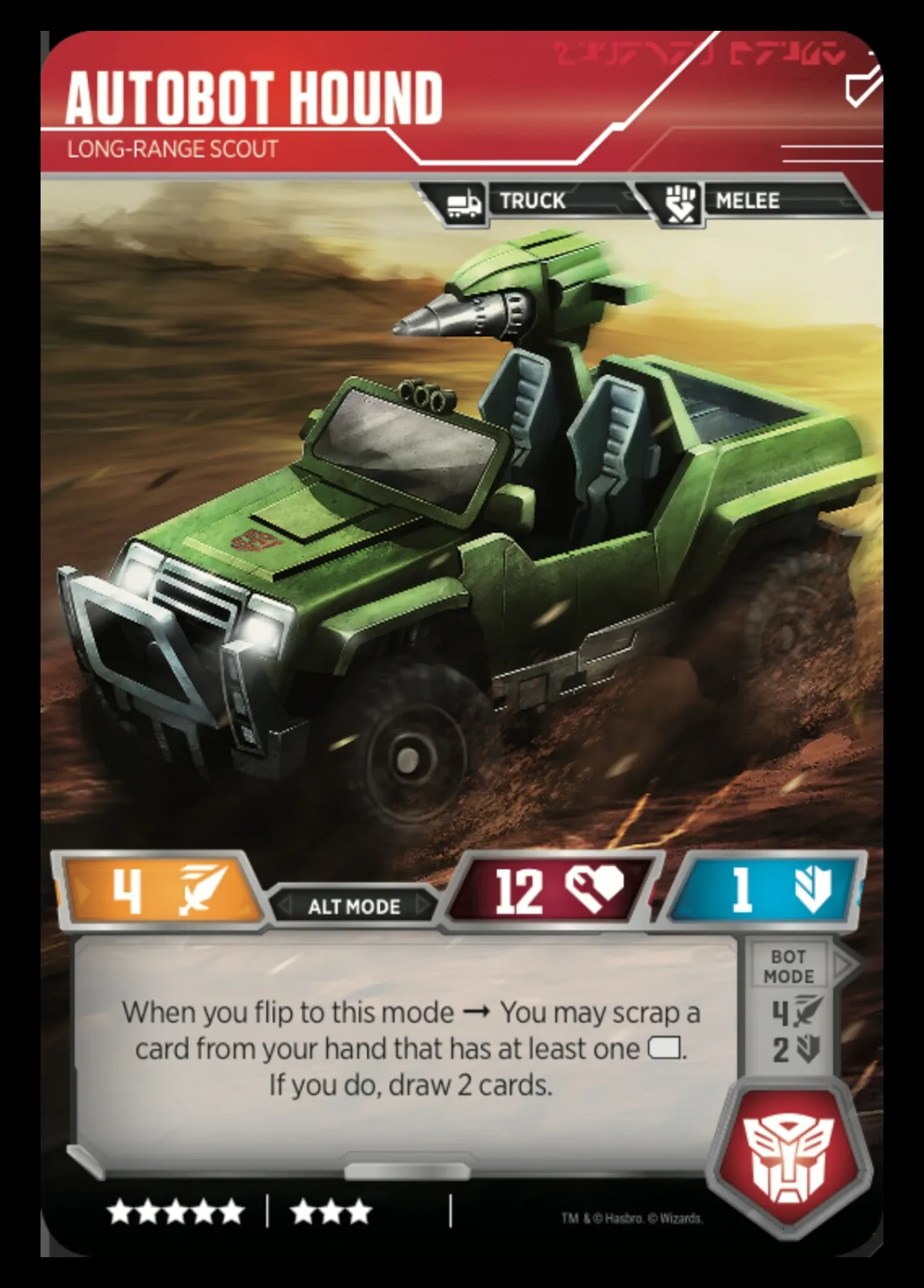 Autobot Hound // Long-Range Scout alt mode