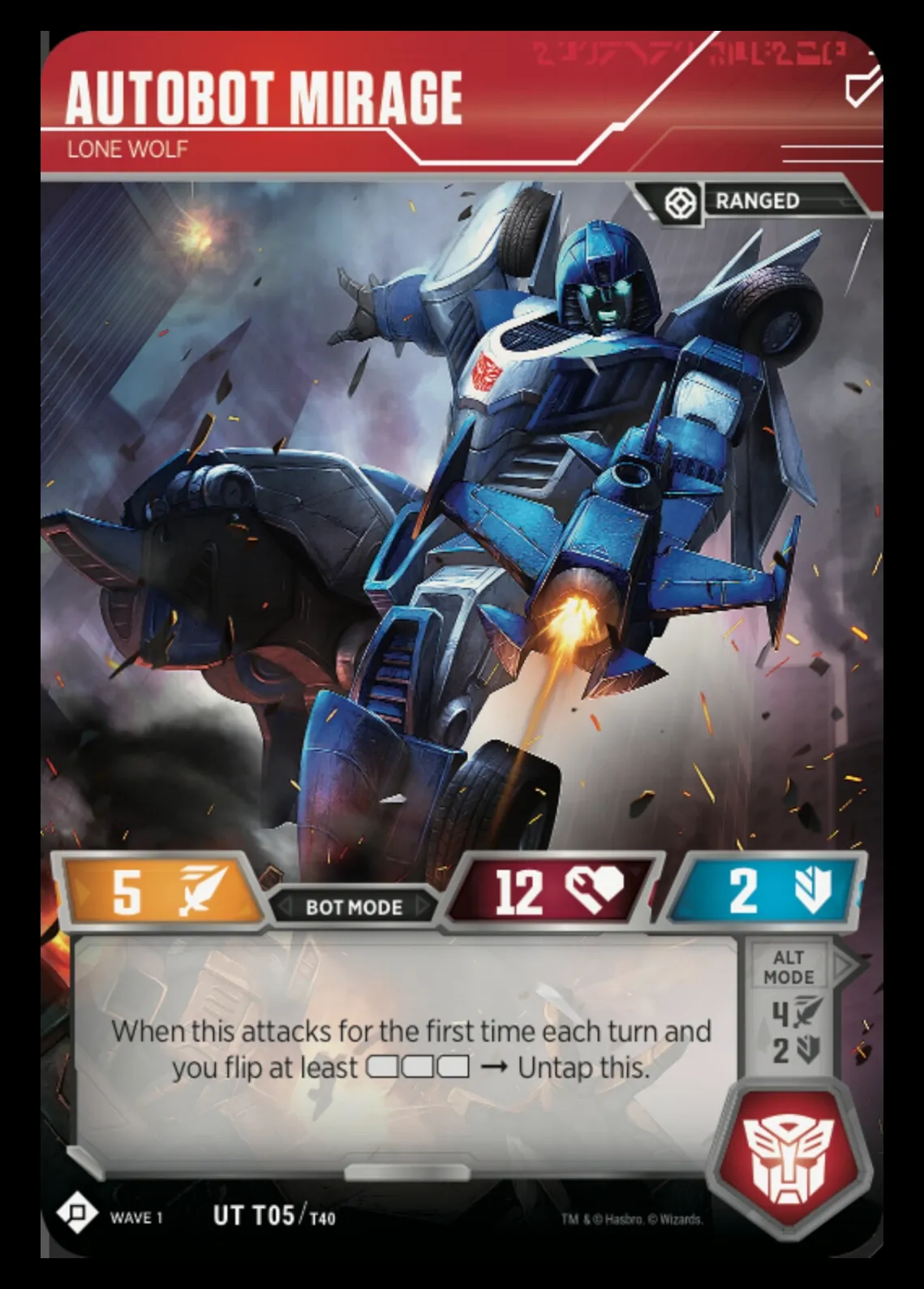 Autobot Mirage // Lone Wolf bot mode