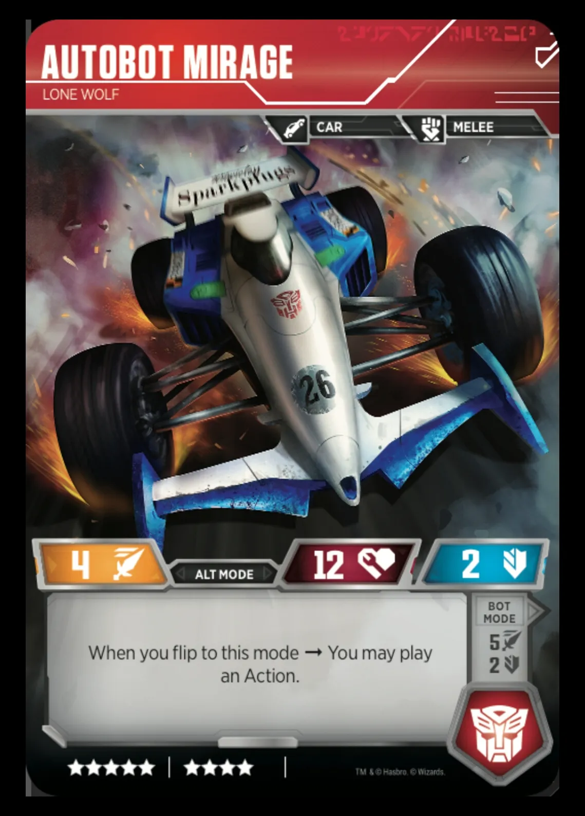 Autobot Mirage // Lone Wolf alt mode