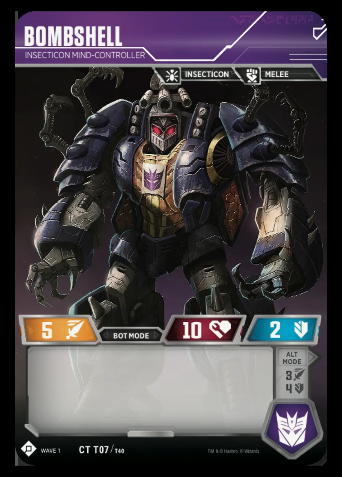 Bombshell // Insecticon Mind-Controller bot mode 