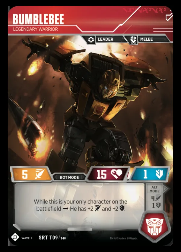 Bumblebee // Legendary Warrior bot mode