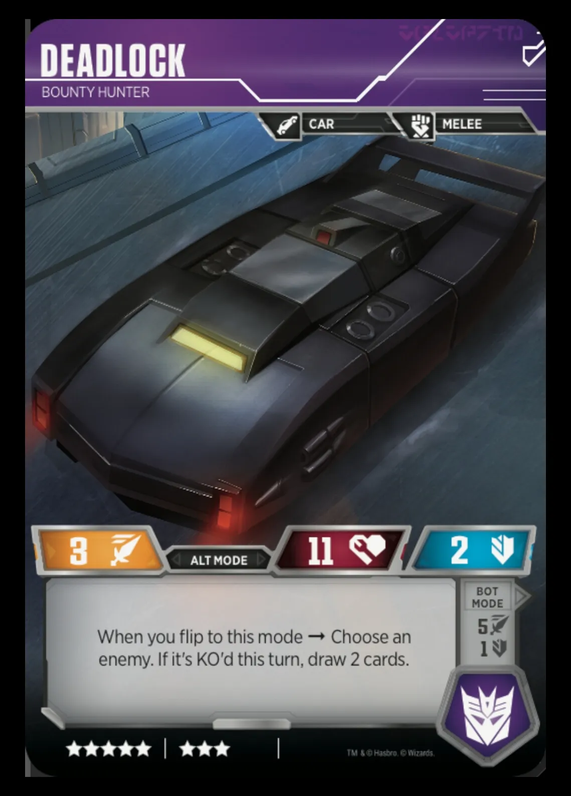 Deadlock // Bounty Hunter alt mode