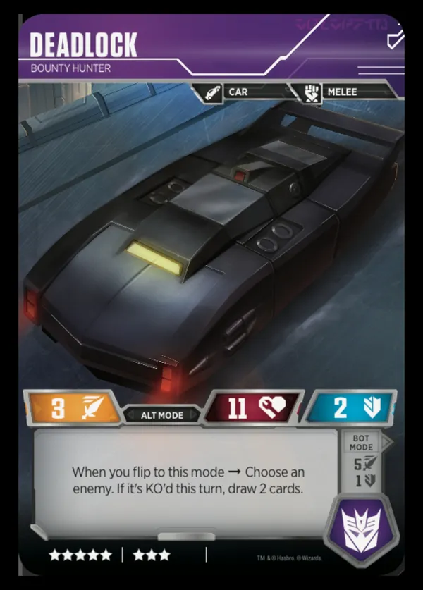 Deadlock // Bounty Hunter alt mode