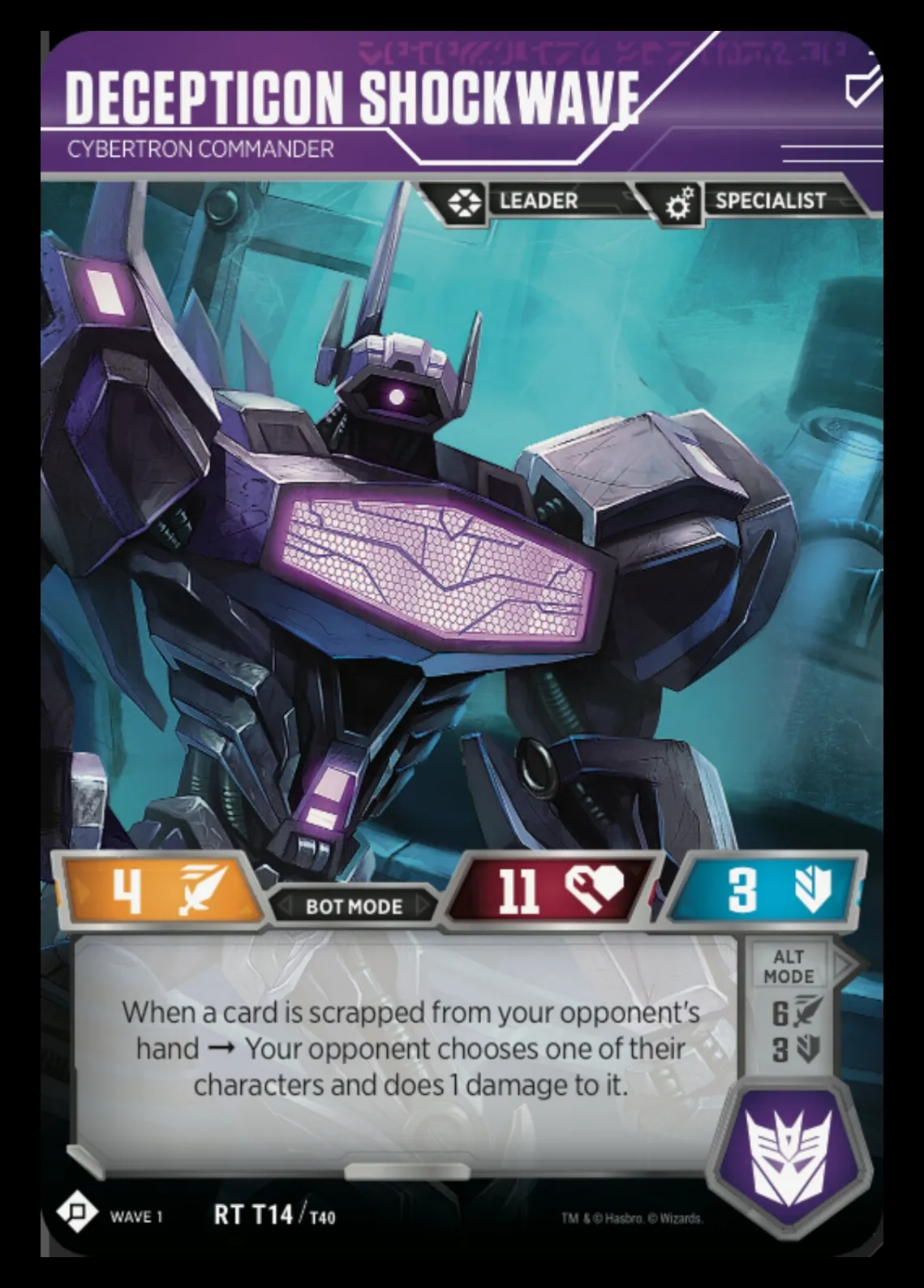 Decepticon Shockwave // Cybertron Commander bot mode 