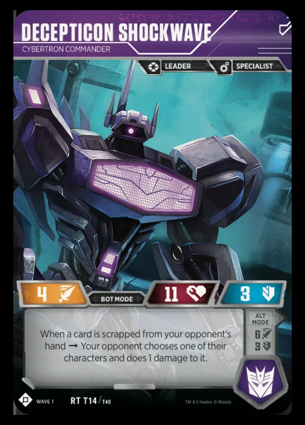 Decepticon Shockwave // Cybertron Commander bot mode 