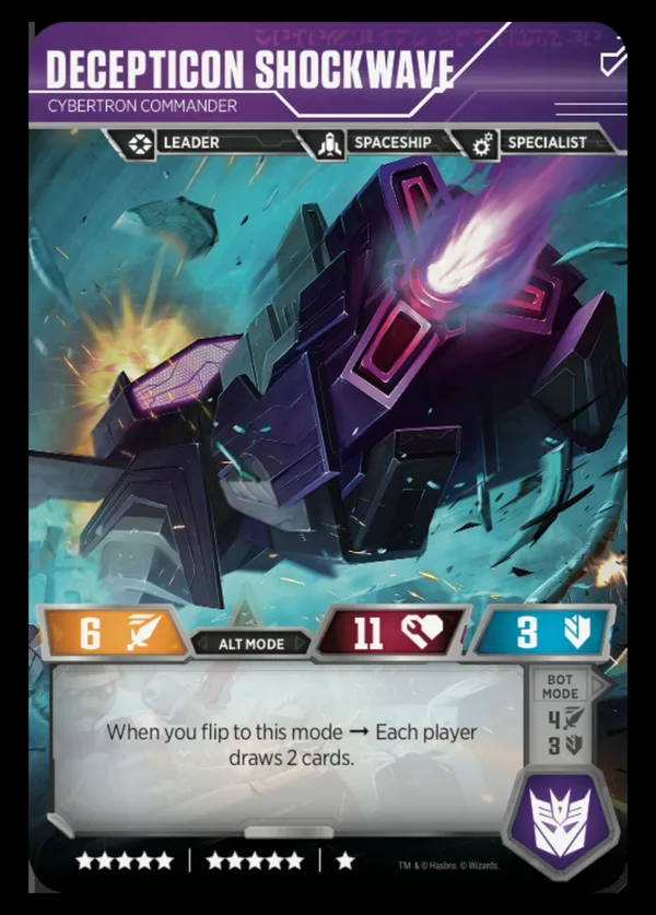 Decepticon Shockwave // Cybertron Commander alt mode 