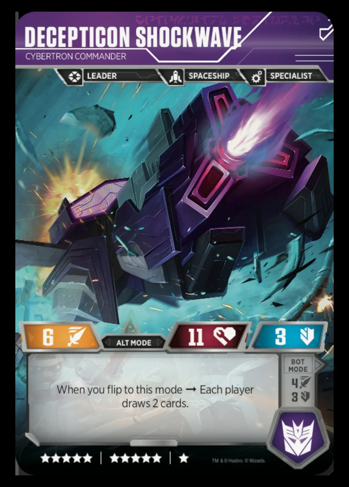 Decepticon Shockwave // Cybertron Commander alt mode 