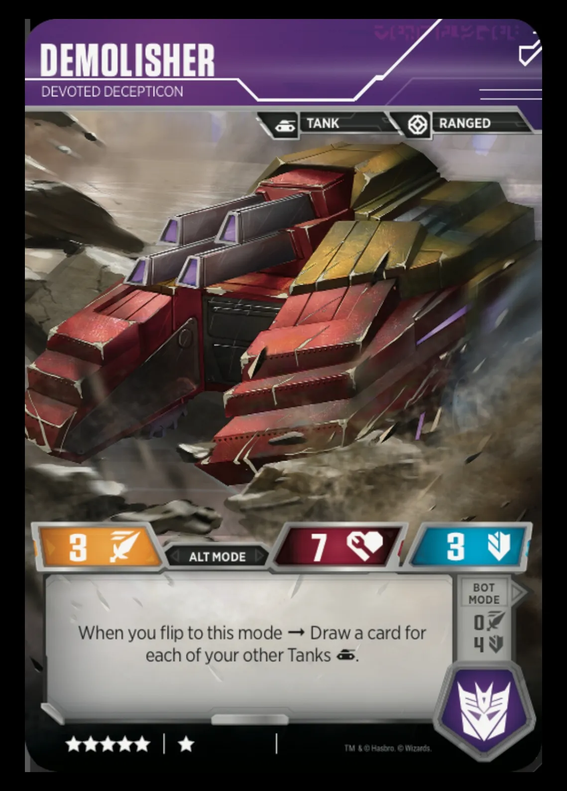 Demolisher // Devoted Decepticon alt mode