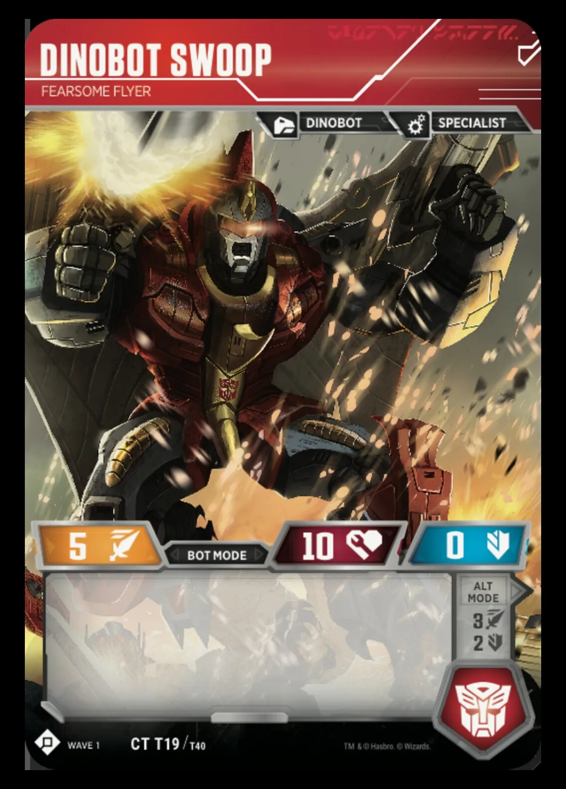 Dinobot Swoop // Fearsome Flyer bot mode