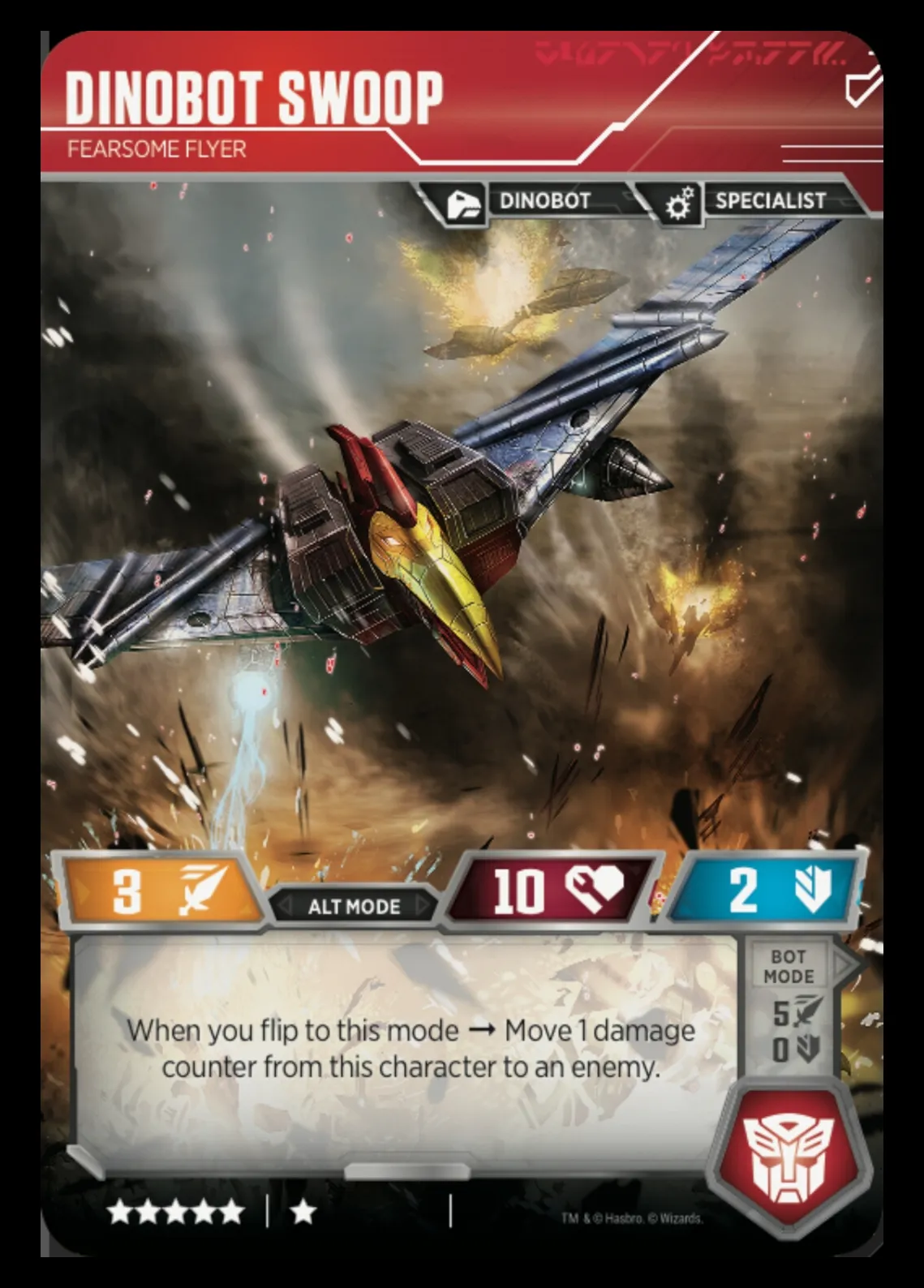 Dinobot Swoop // Fearsome Flyer alt mode