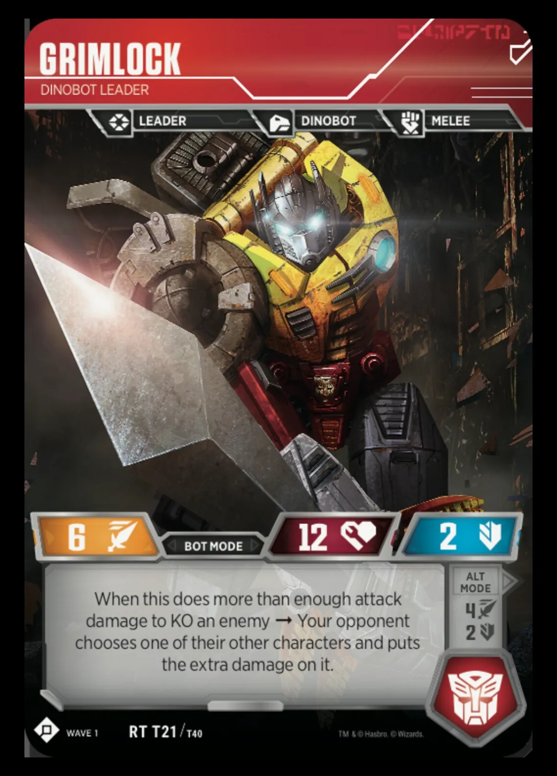 Grimlock // Dinobot Leader bot mode