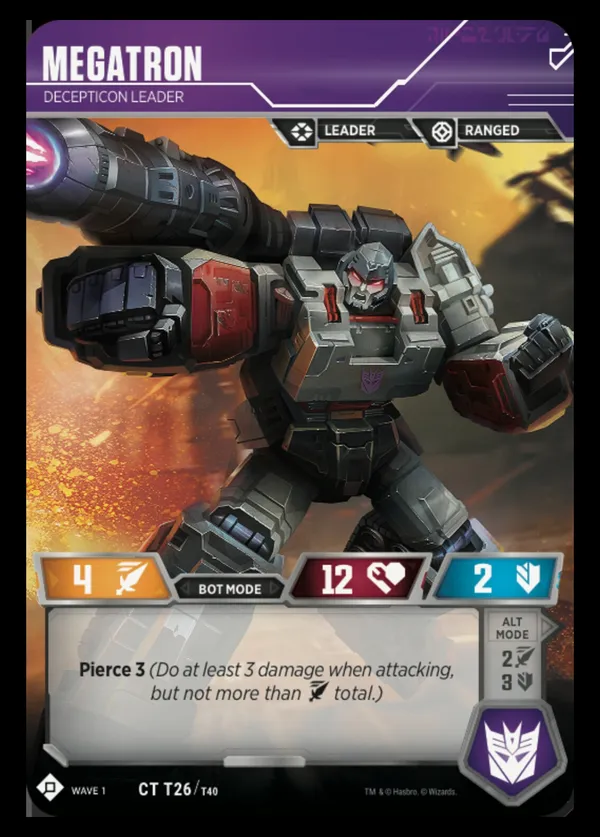 Megatron // Decepticon Leader bot mode