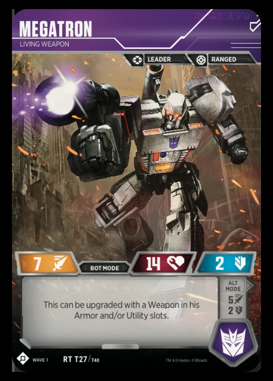 Megatron // Living Weapon bot mode