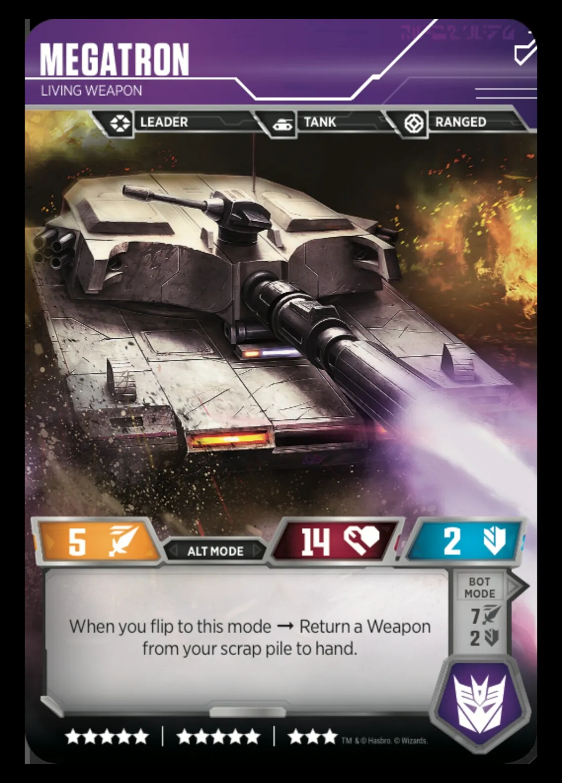 Megatron // Living Weapon alt mode