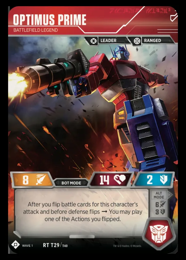 Optimus Prime // Battlefield Legend bot mode