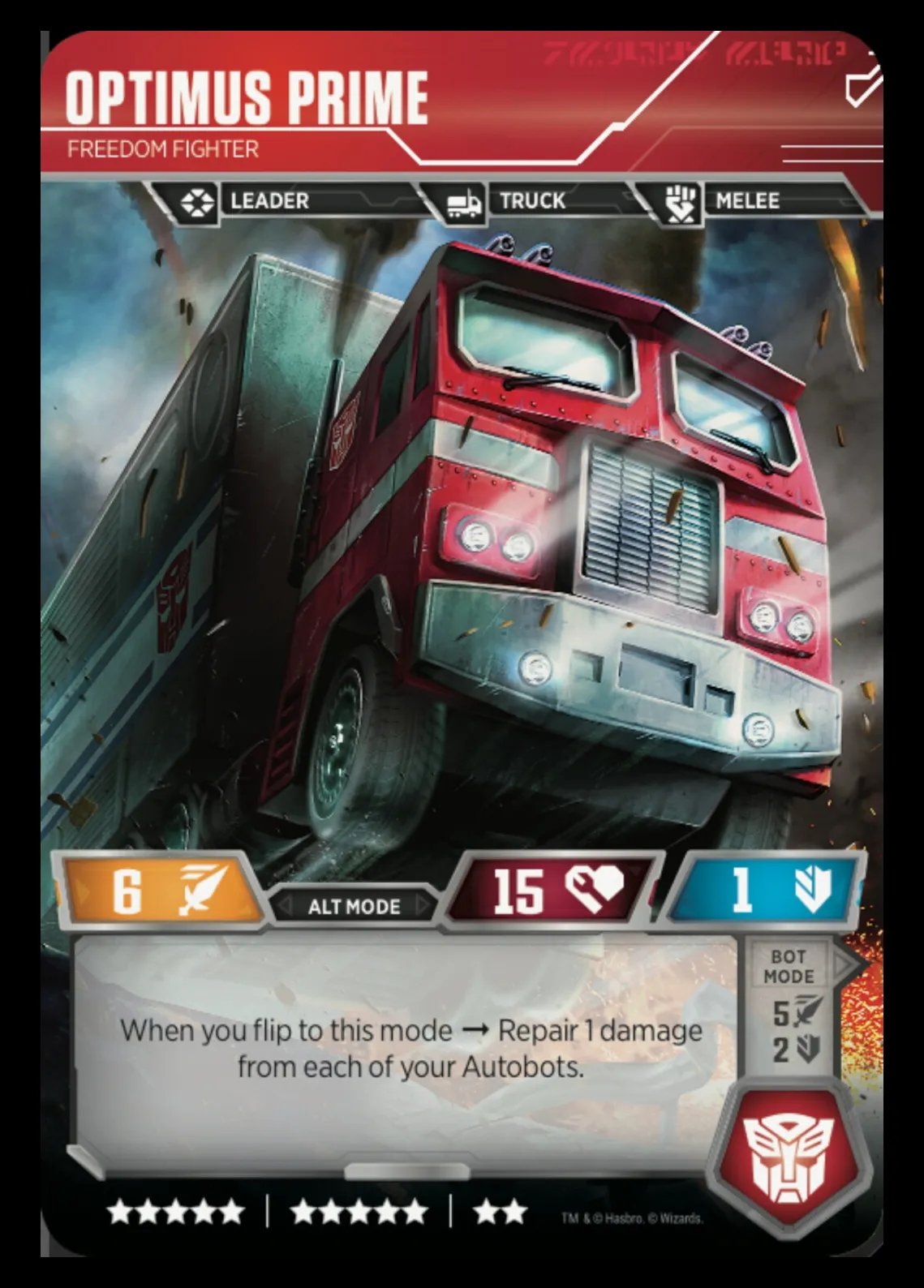 Optimus Prime // Freedom Fighter alt mode