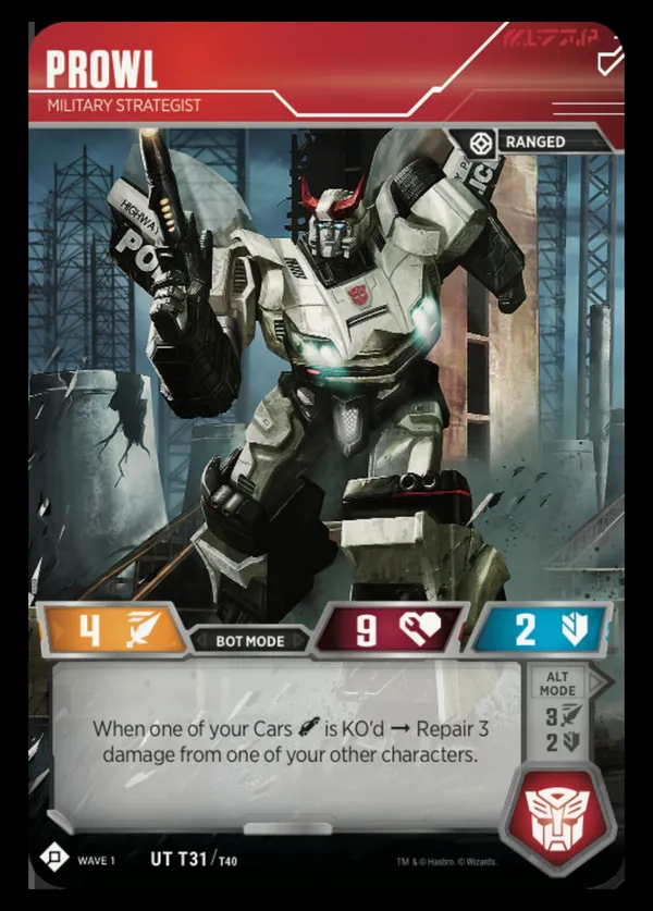 Prowl // Military Strategist bot mode