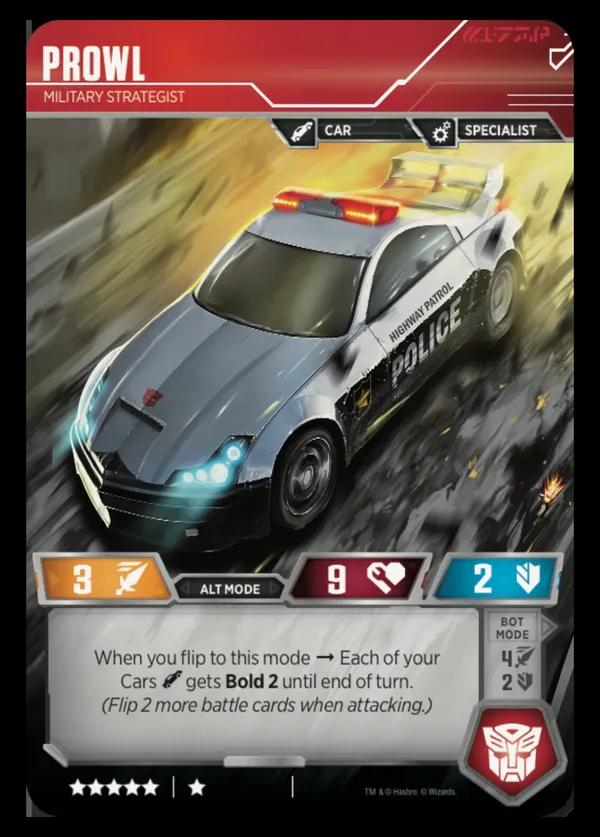 Prowl // Military Strategist alt mode