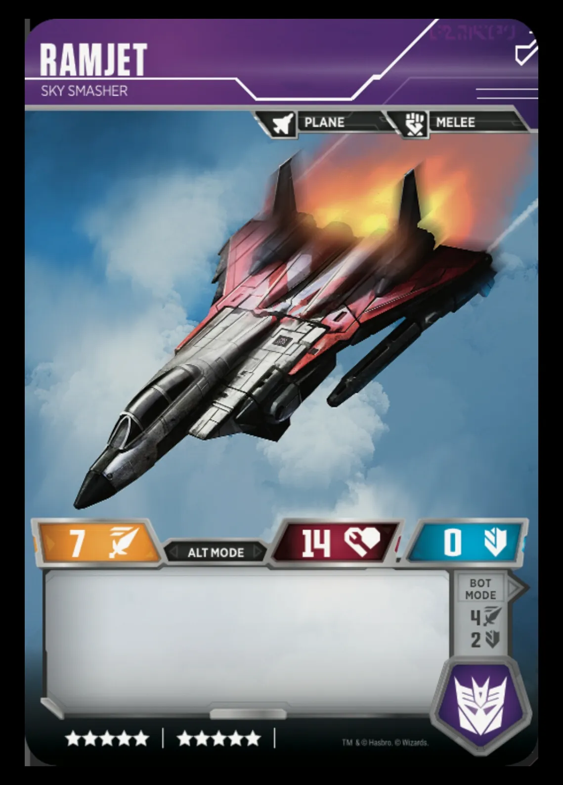 Ramjet // Sky Smasher alt mode