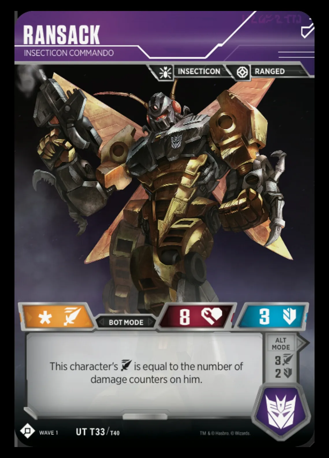 Ransack // Insecticon Commando bot mode