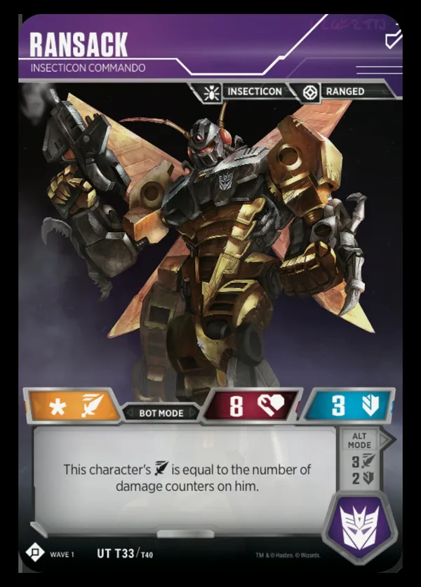 Ransack // Insecticon Commando bot mode