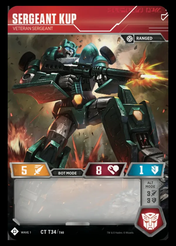 Sergeant Kup // Veteran Sergeant bot mode