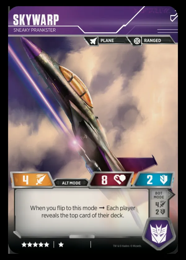 Skywarp // Sneaky Prankster alt mode