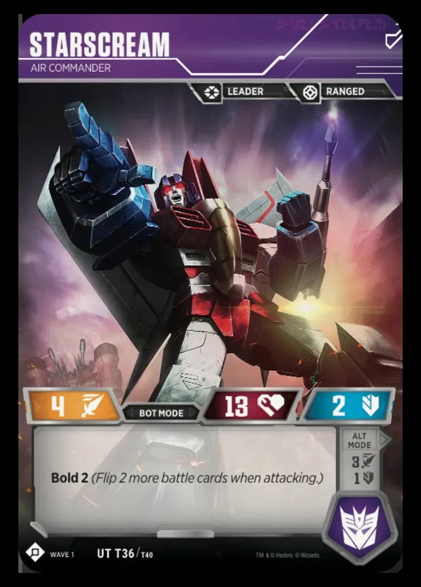 Starscream // Air Commander bot mode