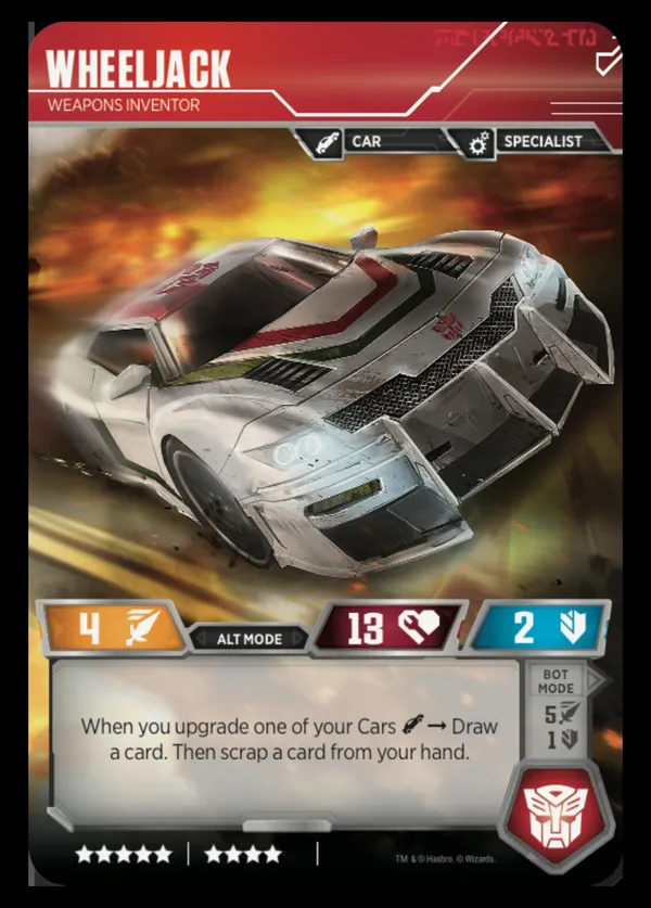 Wheeljack // Weapons Inventor alt mode