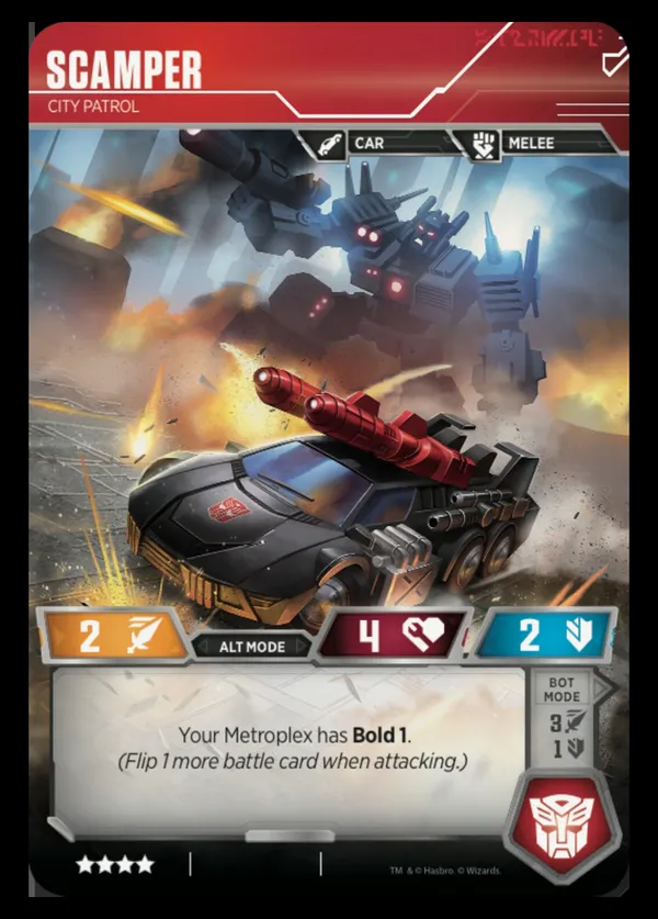 Scamper // City Patrol alt mode