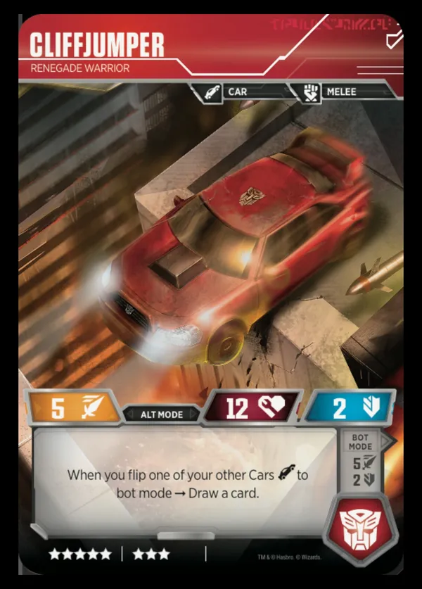 Cliffjumper // Renegade Warrior alt mode