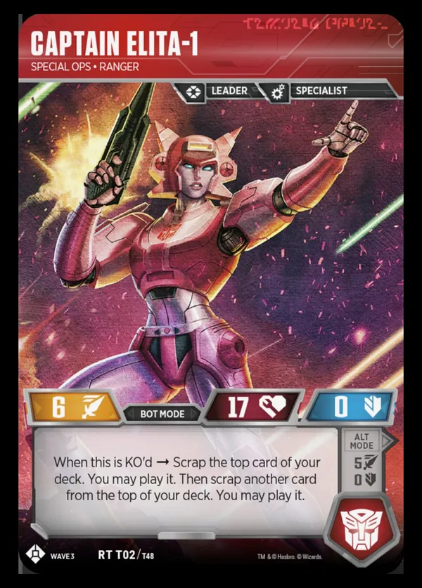 Captain Elita-1 // Special Ops • Ranger bot mode