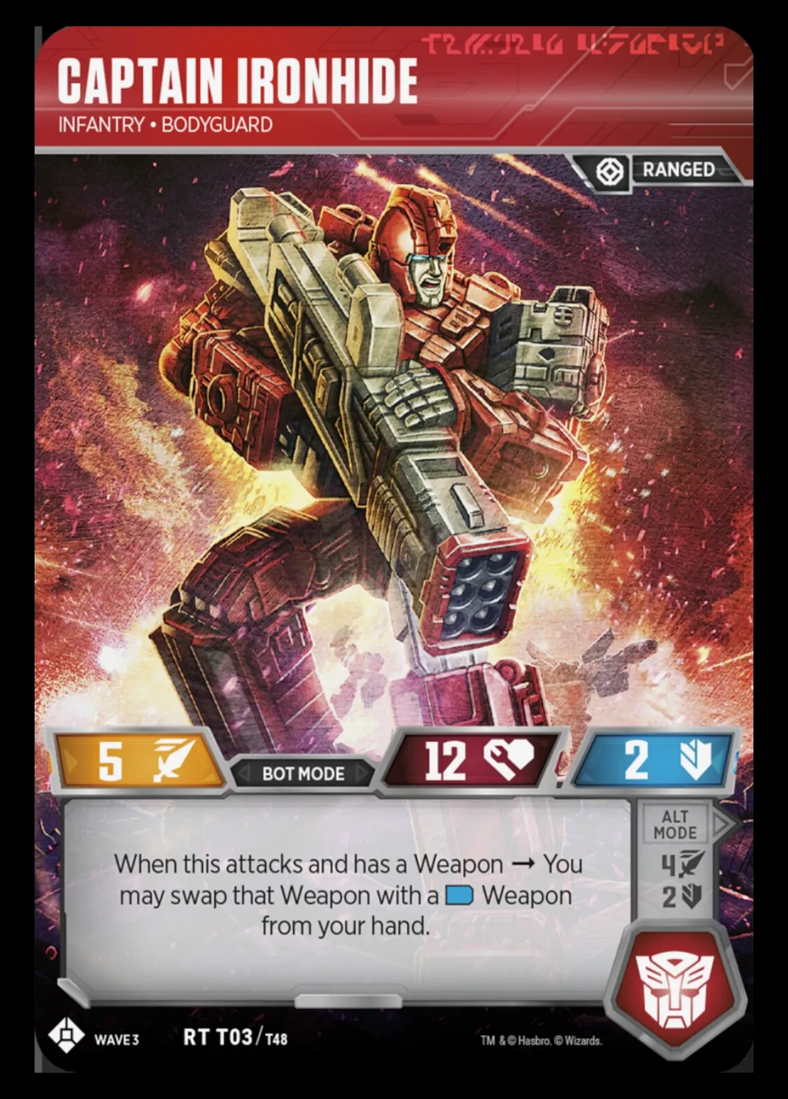 Captain Ironhide // Infantry • Bodyguard bot mode