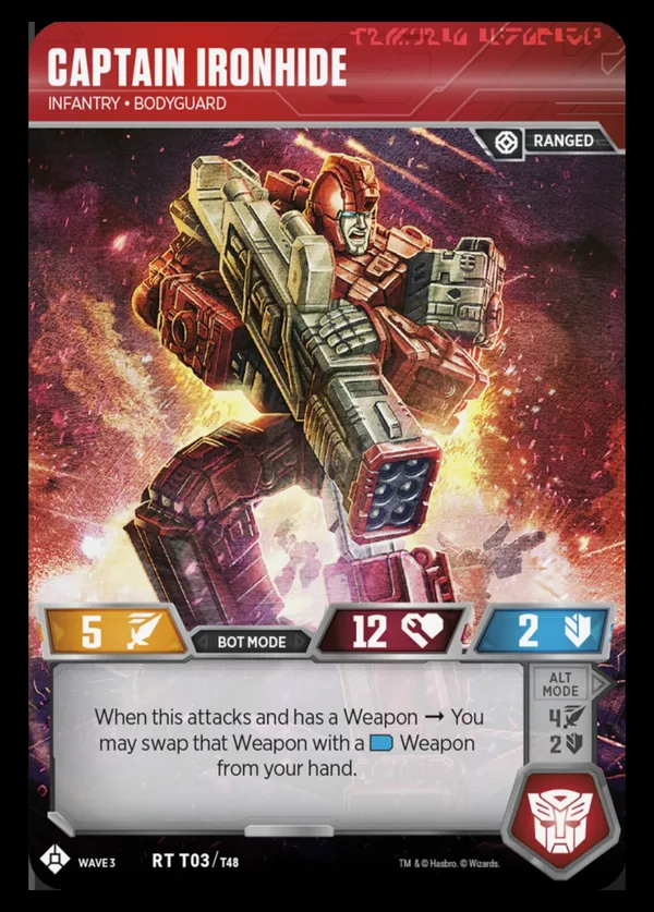 Captain Ironhide // Infantry • Bodyguard bot mode