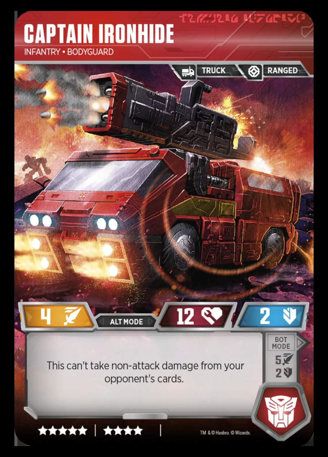 Captain Ironhide // Infantry • Bodyguard alt mode