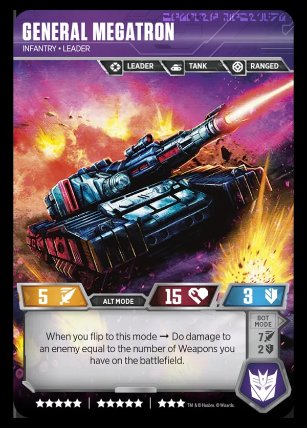 General Megatron // Infantry • Leader alt mode
